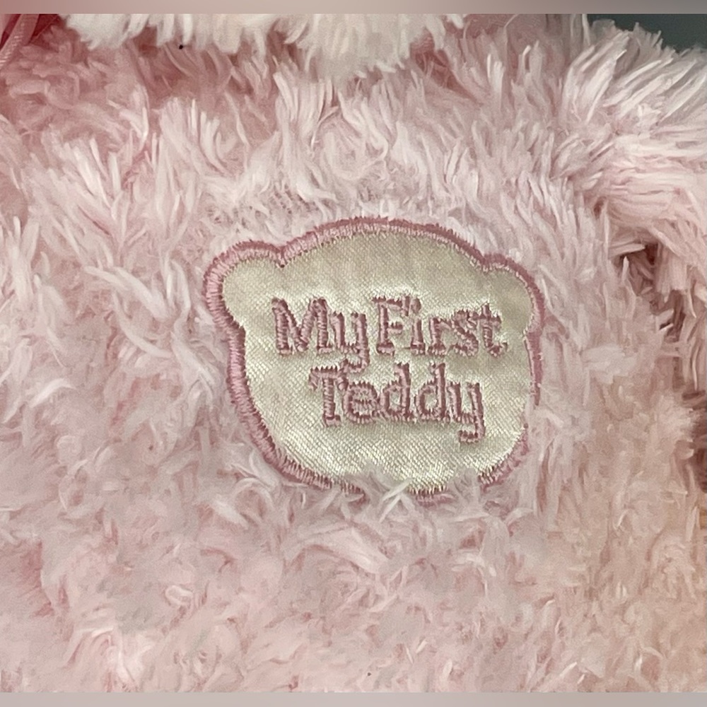 Gund Baby My First Teddy Bear Pink Plush Stuffed Animal 58617 Sewn Eyes 14” - Picture 3 of 9